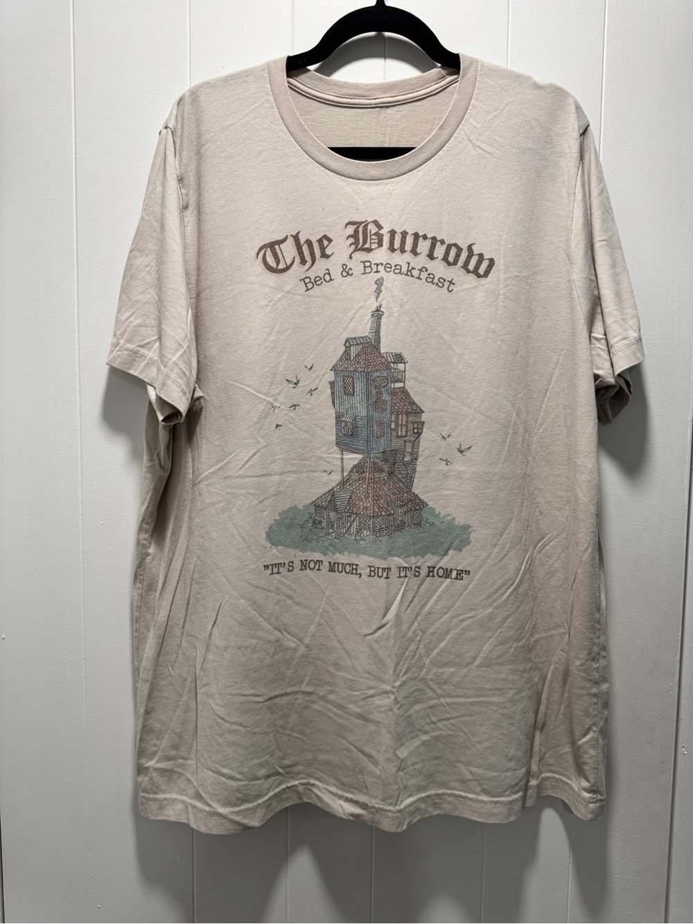 The Burrow Bed & Breakfast Graphic Tee - Beige. Harry Potter/Weasley Family